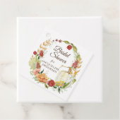 バーガンディフローラ秋葉ホワイトパンプキンブライダル フェイバータグ (インサイチュ)