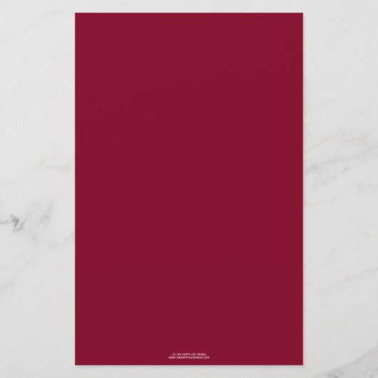 バーガンディフローラ花嫁または花婿はそれを言った誰が推測 (裏面)