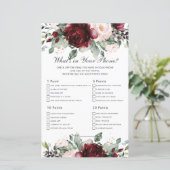 バーガンディフローラ電話のゲームシャワーの内容 (スタンド正面)