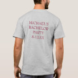 バーガンディボウティ結婚ズプロムバチュラーパーティティー Tシャツ<br><div class="desc">バーガンディの弓タイのオリジナルマーカーイラストレーションを備えている。結婚式、婚約、プロム、記念日、その他のお祝いに最適情報を使用してパーソナライズする。デザイナーは、ユーザーまたはイベントの色とテーマに合わせてカスタムデザインを作成およびアップロードできま結婚す。クリック「このデザイナー」を使用してデザインプロセスを開始できます。</div>