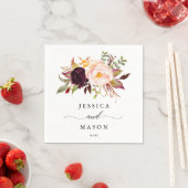 バーガンディマルサラ結婚のナプキンカクテルナプキン スタンダードカクテルナプキン (インサイチュ)