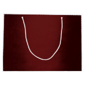 バーガンディマロン金ゴールドメリークリスマスプレゼント ラージペーパーバッグ (裏面)