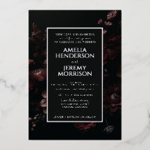 バーガンディムーディーフローラル