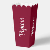 バーガンディモダンポップコーン フェイバーボックス (裏面)