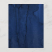 バーガンディレッドとネイビーブルーの結婚式メニュー チラシ (裏面)