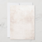 バーガンディレッドとピンクの花のリハーサルディナー 招待状 (裏面)