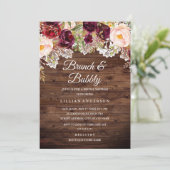 バーガンディレースのランチ&バブル ブライズシャワー 招待状 (スタンド正面)