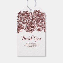 バーガンディレースエレガントな結婚式