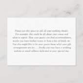 バーガンディローズウォーターカラー ウェディング詳細 エンクロージャーカード (裏面)