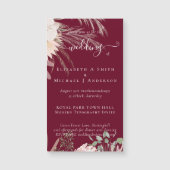 バーガンディワインパンパスグラス結婚トロピカル (正面)