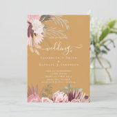 バーガンディワインパンパスグラス結婚トロピカル (スタンド正面)