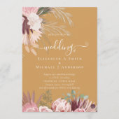 バーガンディワインパンパスグラス結婚トロピカル (正面)