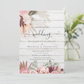 バーガンディワインパンパスグラス結婚トロピカル (スタンド正面)