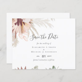 バーガンディワインパンパスグラス結婚トロピカル