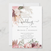 バーガンディワインパンパスグラス結婚トロピカル (正面)