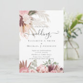 バーガンディワインパンパスグラス結婚トロピカル (スタンド正面)