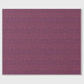 バーガンディヴィンテージビクトリアンダマスクパターン ラッピングペーパー (フラット)