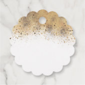 バーガンディーとネイビーの花のウェディングシャワーのお礼 フェイバータグ (裏面)