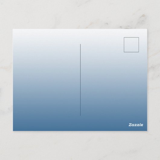 バーガンディーの花の青い結婚式前祝いの招待状 ポストカード (裏面)