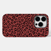 バーガンディーアニマルプリント Case-Mate iPhoneケース (裏面 (横))
