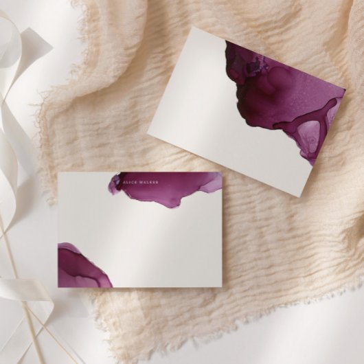 バーガンディーアルコールインキ文房具ノートカード ノートカード