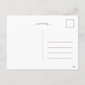 バーガンディーインク洗い女の子ベビーシャワーbyメール招待状 シーズンポストカード (裏面)