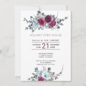 バーガンディーウォーターフローラホリデーオープンハウス 招待状 (正面)