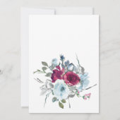 バーガンディーウォーターフローラホリデーオープンハウス 招待状 (裏面)