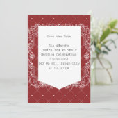 バーガンディーカラーカード 招待状 (スタンド正面)