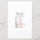 バーガンディーガーデンブライダルシャワーゲームプリント (裏面)