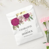 バーガンディーガーデン結婚フラワーズ フェイバーバッグ (封をした状態)