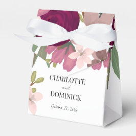 バーガンディーガーデン結婚フラワーズ フェイバーボックス