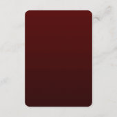 バーガンディーゴールデンフラワーズ詳細エンクロージャカード エンクロージャーカード (裏面)