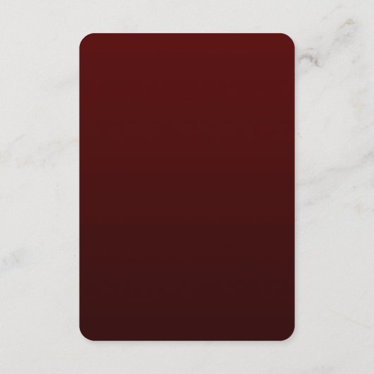 バーガンディーゴールデンフラワーズ詳細エンクロージャカード エンクロージャーカード (裏面)