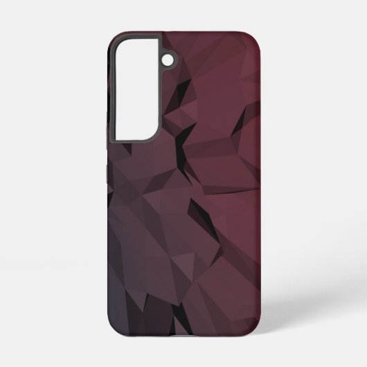 バーガンディージオメトリックポリゴン銀河系S22ケース SAMSUNG GALAXYケース (裏面)