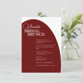 バーガンディースクリプトミニマルブライダルブランチ メニュー (スタンド正面)