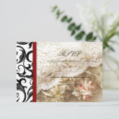 バーガンディースワールウェディングRSVP 出欠カード (スタンド正面)