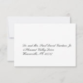 バーガンディースワールウェディングRSVP 出欠カード (裏面)