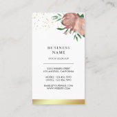 バーガンディーダスティピンクフローラケーキペストシェフベーカリー 名刺 (裏面)