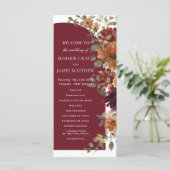 バーガンディーバーンオレンジフローラアー結婚チズ プログラム (スタンド正面)