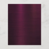 バーガンディーピンクの花婚式プログラム (裏面)