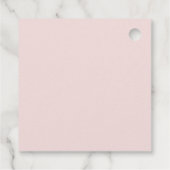 バーガンディーピンクエレガントフローラユーカリ葉 フェイバータグ (裏面)