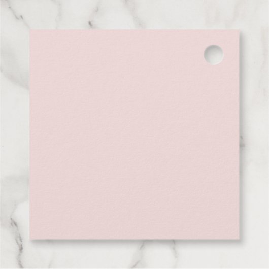 バーガンディーピンクエレガントフローラユーカリ葉 フェイバータグ (裏面)