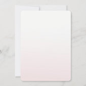 バーガンディーピンクグラデーションフローラ結婚ズ 招待状 (裏面)