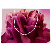 バーガンディーピンクコロンビア ラージペーパーバッグ (正面)