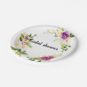 バーガンディーピンクフローラ ペーパープレート (アングル)