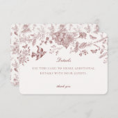 バーガンディーフォールトワールドジューイの詳細カード挿入 エンクロージャーカード (正面/裏面)