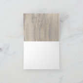 バーガンディーフラワーのラスティックな結婚式のお礼 サンキューカード (内部)