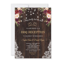 バーガンディーフラワーズロープウッド私たちは結び目を結んだ