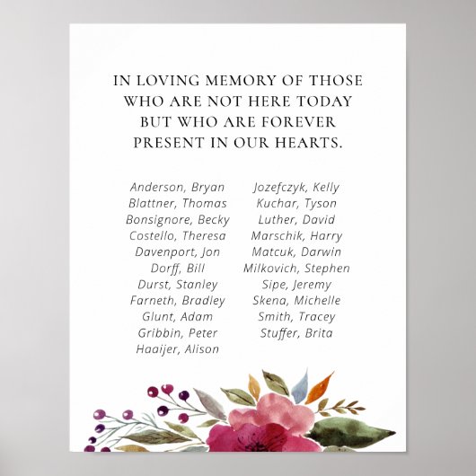 バーガンディーフラワーズ 学校クラス再会記念 ポスター (正面)